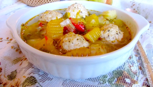Суп из тыквы с фрикадельками «Ддмапур»
